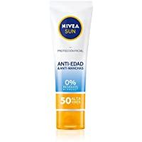 NIVEA SUN Protección Facial UV Anti-edad &amp- Anti-manchas FP50 (1 x 50 ml)- protector solar facial- crema antiedad 0…